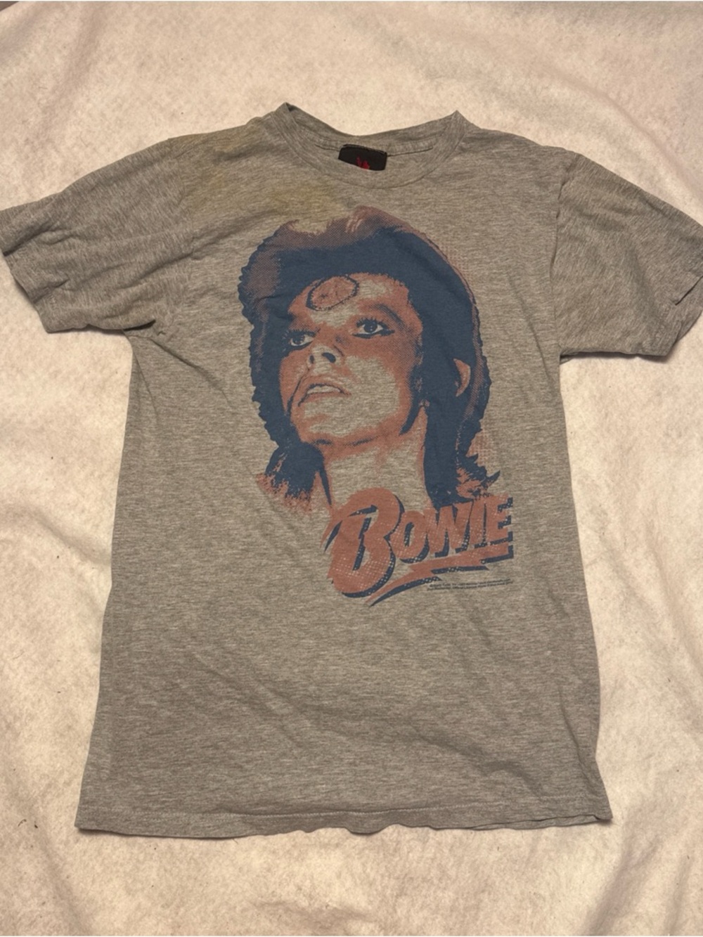 Vintage Zion Rootswear Gray David Bowie Graphic Tee